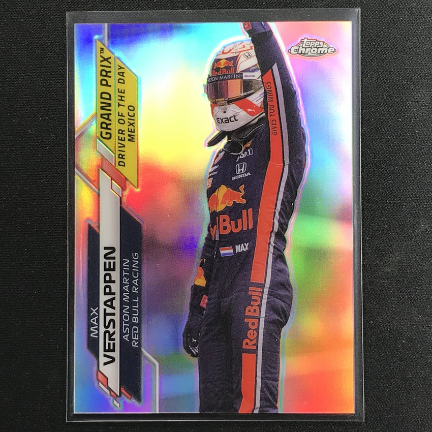 2020 Topps Chrome Max Verstappen Grand Prix Winners Refractor No 171