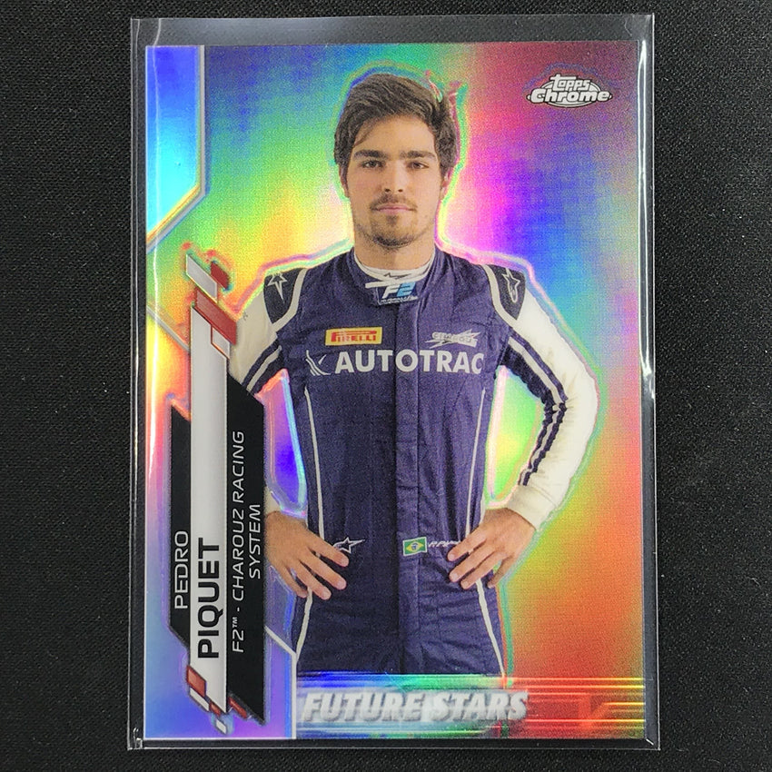 2020 Topps Chrome PEDRO PIQUET F2 Racers Future Stars Refractor #48