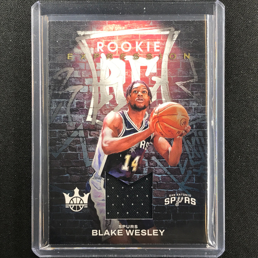 2022-23 Court Kings Blake Wesley Rookie Expression Jersey Patch Prime Gold 19/25
