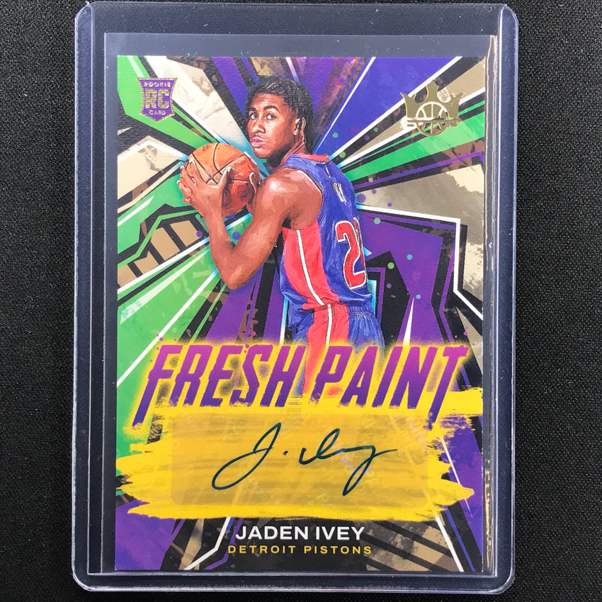 2022-23 Court Kings Jaden Ivey Fresh Paint Rookie Auto Gold 178/199