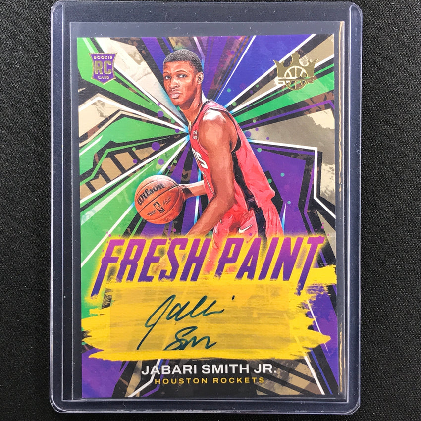 2022-23 Court Kings Jabari Smith Jr. Fresh Paint Rookie Auto Gold 110/199