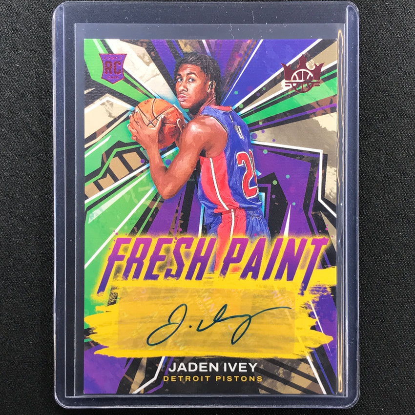 2022-23 Court Kings Jaden Ivey Fresh Paint Rookie Auto Ruby 6/99