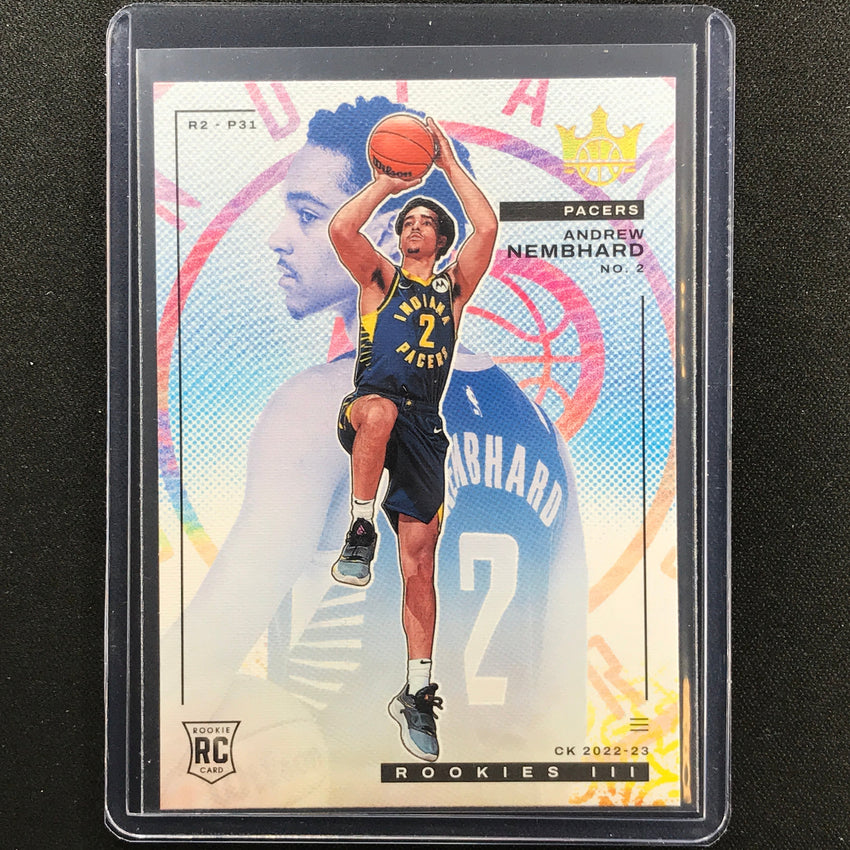 2022-23 Court Kings Andrew Nembhard Rookies Iii No 160