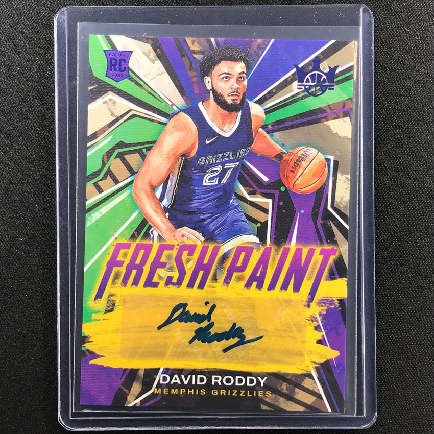 2022-23 Court Kings David Roddy Fresh Paint Rookie Auto Sapphire 22/25