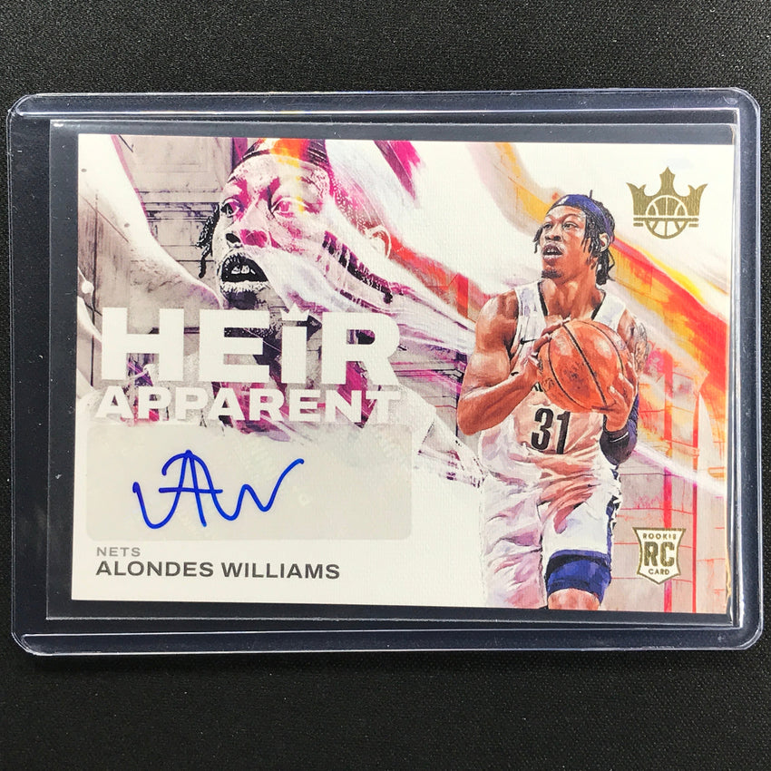 2022-23 Court Kings Alondes Williams Heir Apparent Rookie Auto Gold 146/199