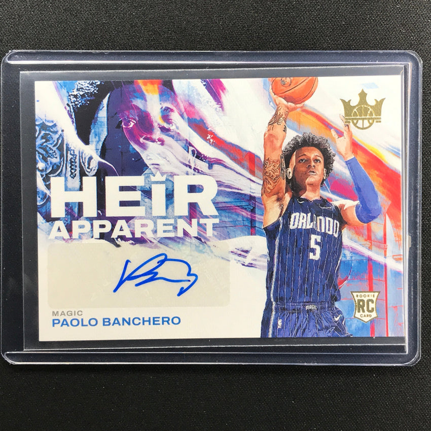 2022-23 Court Kings Paolo Banchero Heir Apparent Rookie Auto Gold 125/199