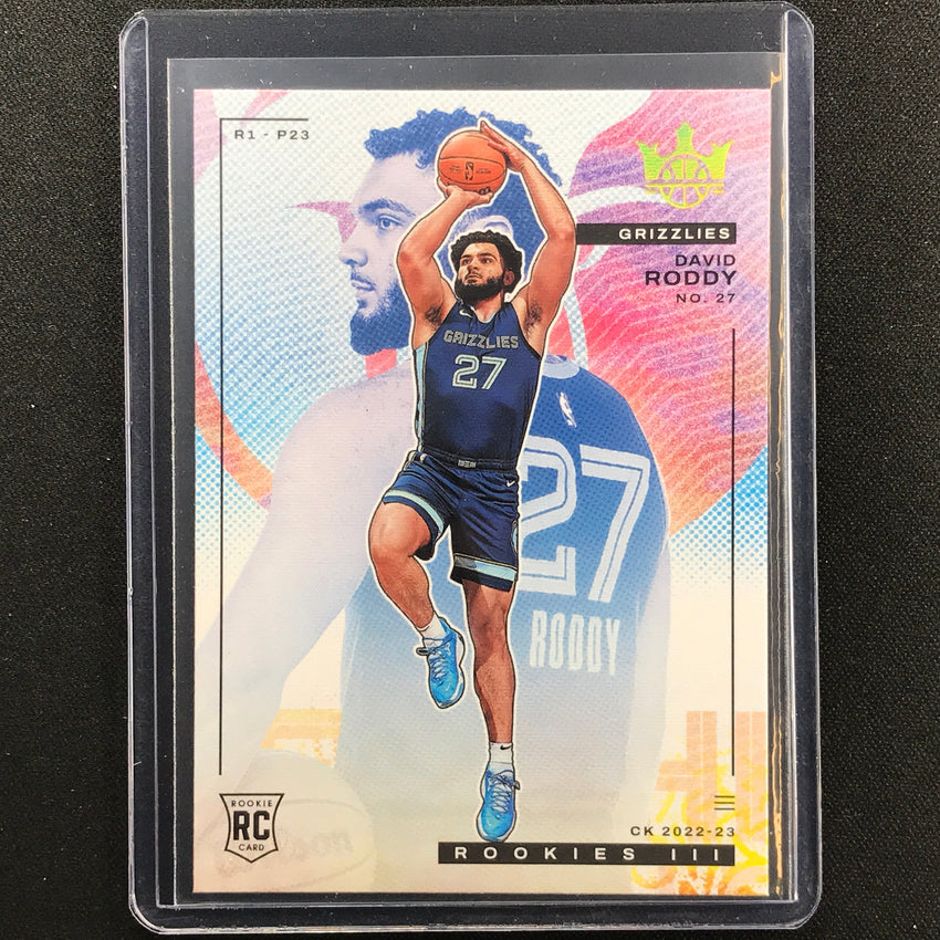 2022-23 Court Kings David Roddy Rookies Iii No 164
