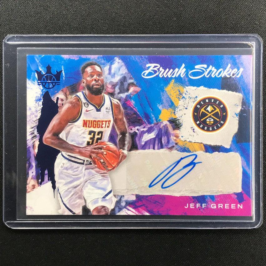 2022-23 Court Kings Jeff Green Brush Strokes Auto Sapphire 14/25