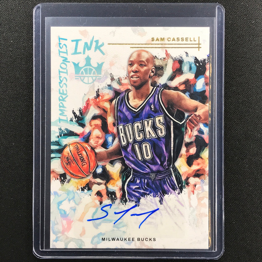 2022-23 Court Kings Sam Cassell Impressionist Ink Auto Gold 72/75