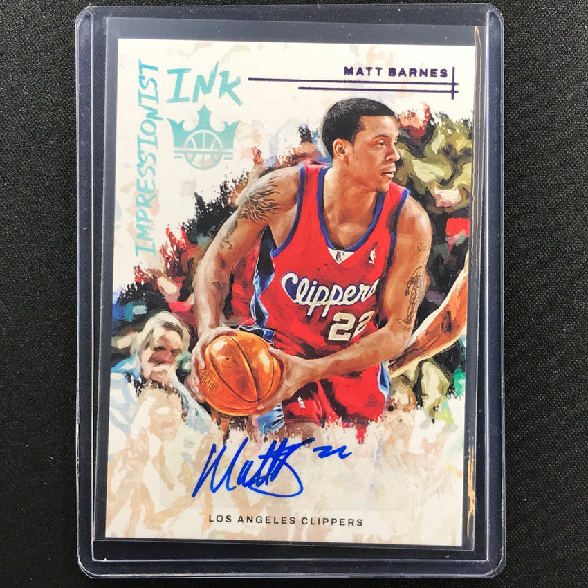2022-23 Court Kings Matt Barnes Impressionist Ink Auto Violet 8/35