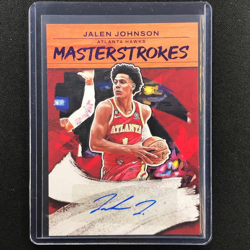2022-23 Court Kings Jalen Johnson Masterstrokes Auto Violet 30/35