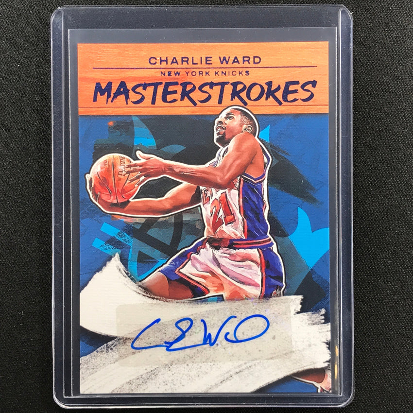 2022-23 Court Kings Charlie Ward Masterstrokes Auto Sapphire 14/25