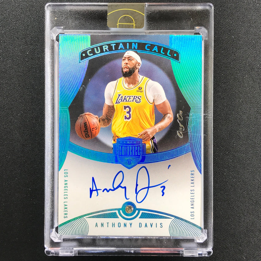 2021-22 Eminence Anthony Davis Curtain Call Diamond Auto Platinum 1/1