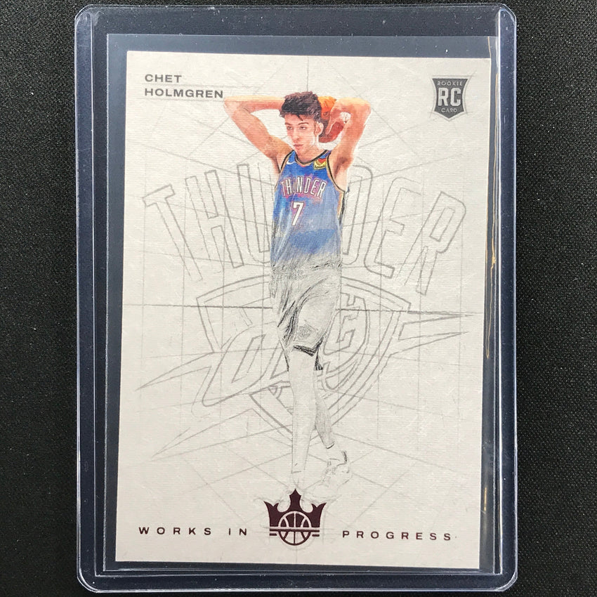 2022-23 Court Kings Chet Holmgren Works In Progress Rookie Ruby 65/149