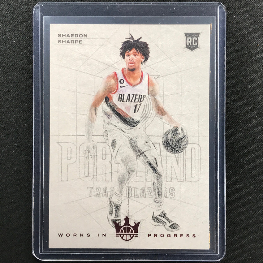 2022-23 Court Kings Shaedon Sharpe Works In Progress Rookie Ruby 97/149
