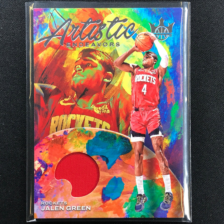 2022-23 Court Kings Jalen Green Artistic Endeavors Jersey No Gre