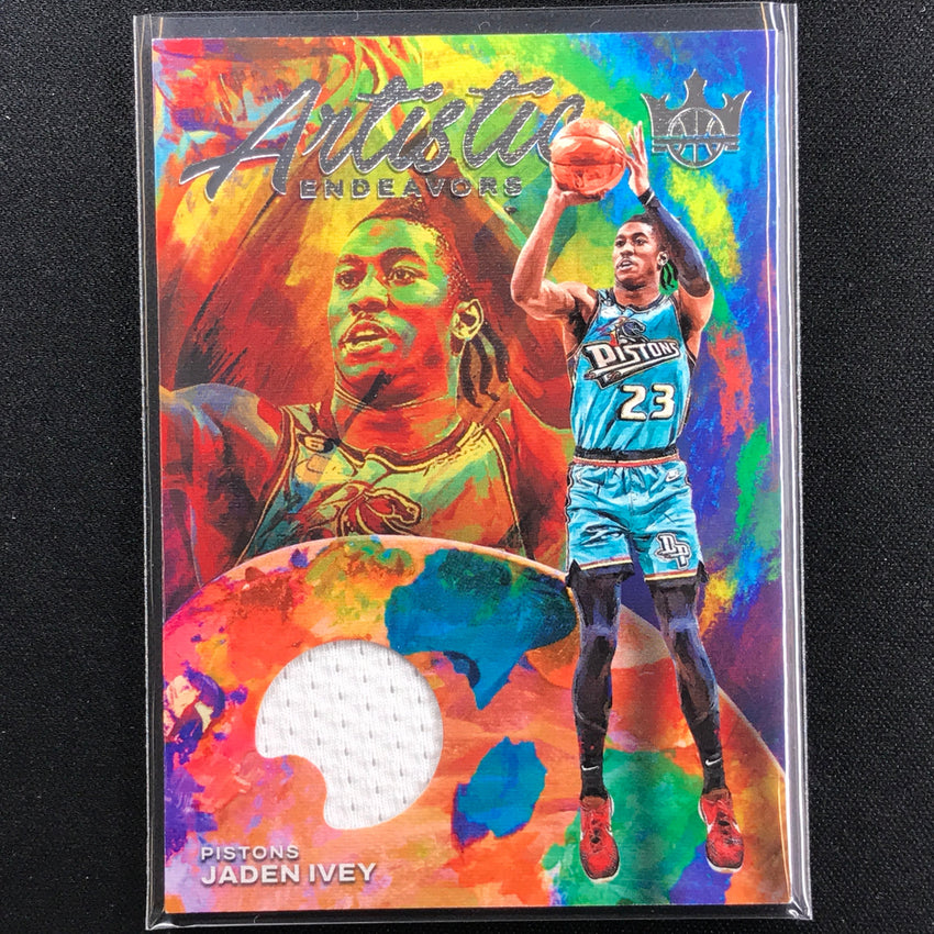 2022-23 Court Kings Jaden Ivey Artistic Endeavors Rookie Jersey No Jad