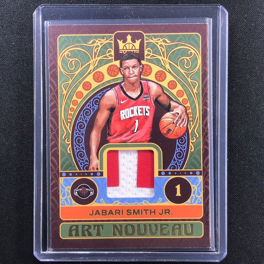 2022-23 Court Kings Jabari Smith Jr. Art Nouveau Rookie Jersey Patch Prime 23/25