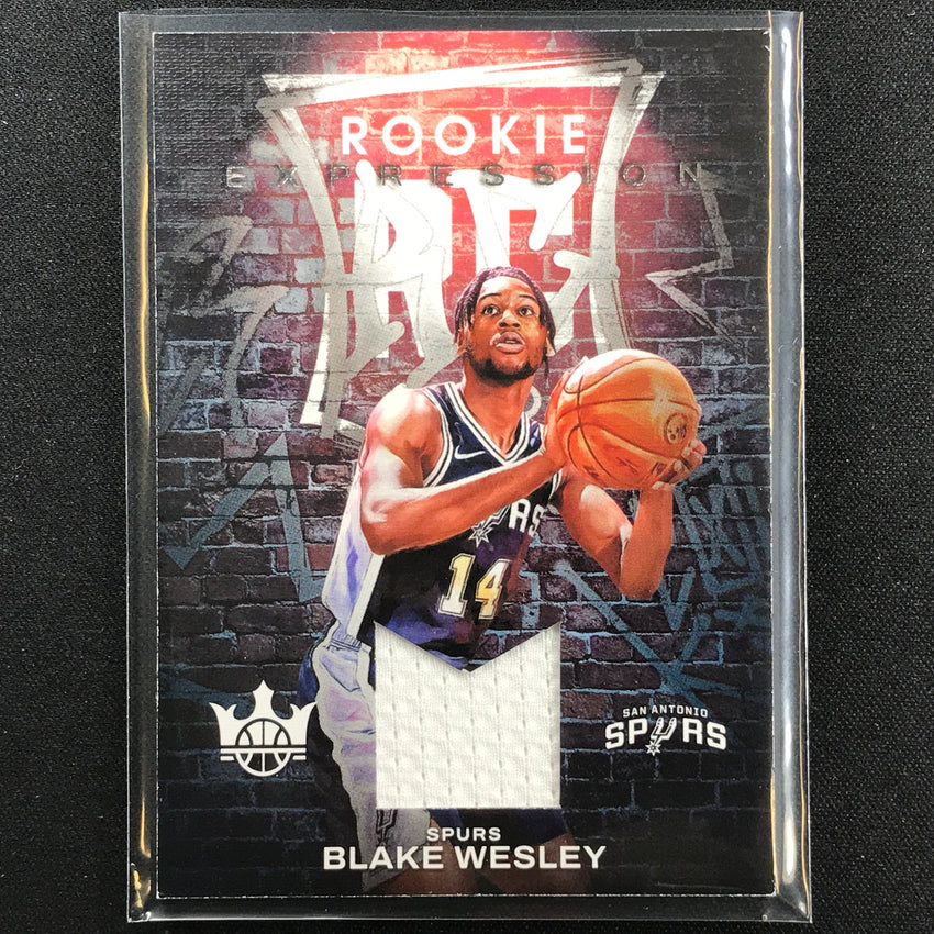 2022-23 Court Kings Blake Wesley Rookie Expression Jersey No Bws
