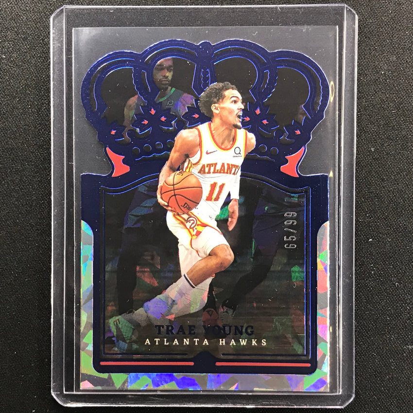 2021-22 Crown Royale Trae Young Crystal Blue 65/99