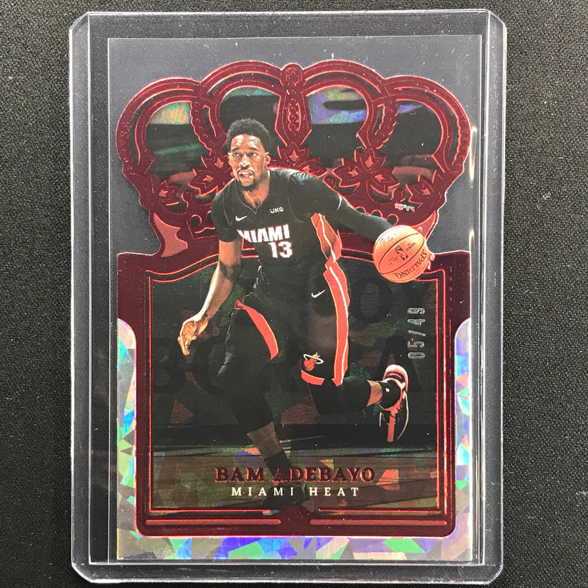 2021-22 Crown Royale Bam Adebayo Crystal Red 5/49