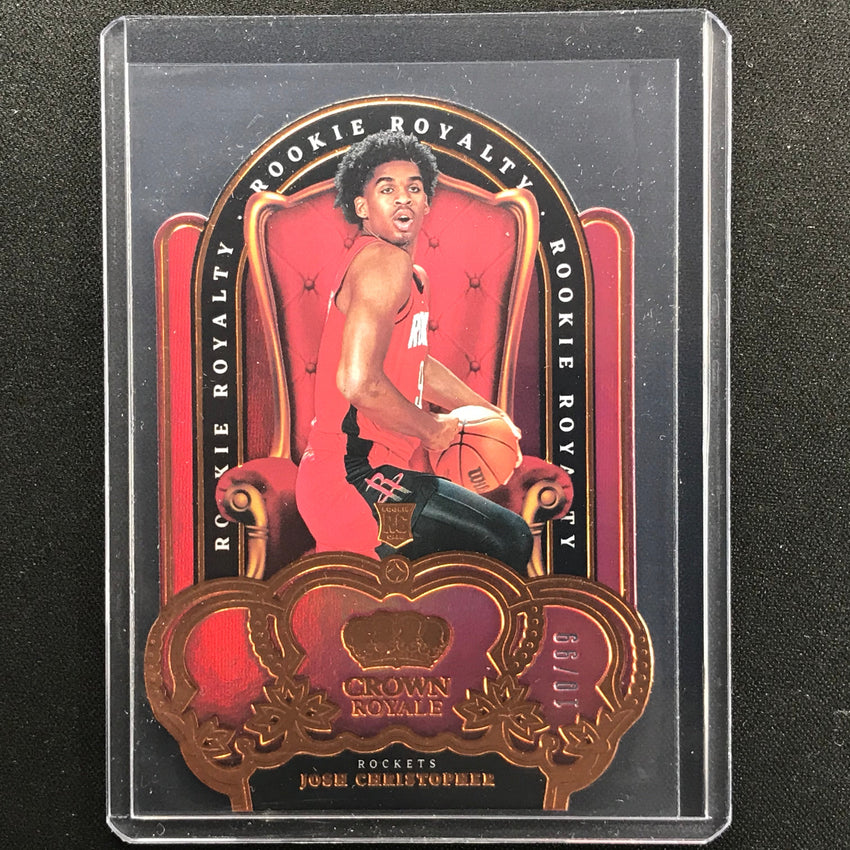 2021-22 Crown Royale Josh Christopher Rookie Royalty Die-cut 10/99