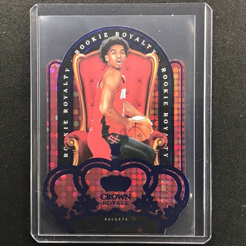2021-22 Crown Royale Josh Christopher Rookie Royalty Die-cut Blue 26/75