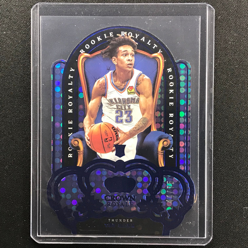 2021-22 Crown Royale Tre Mann Rookie Royalty Die-cut Blue 44/75