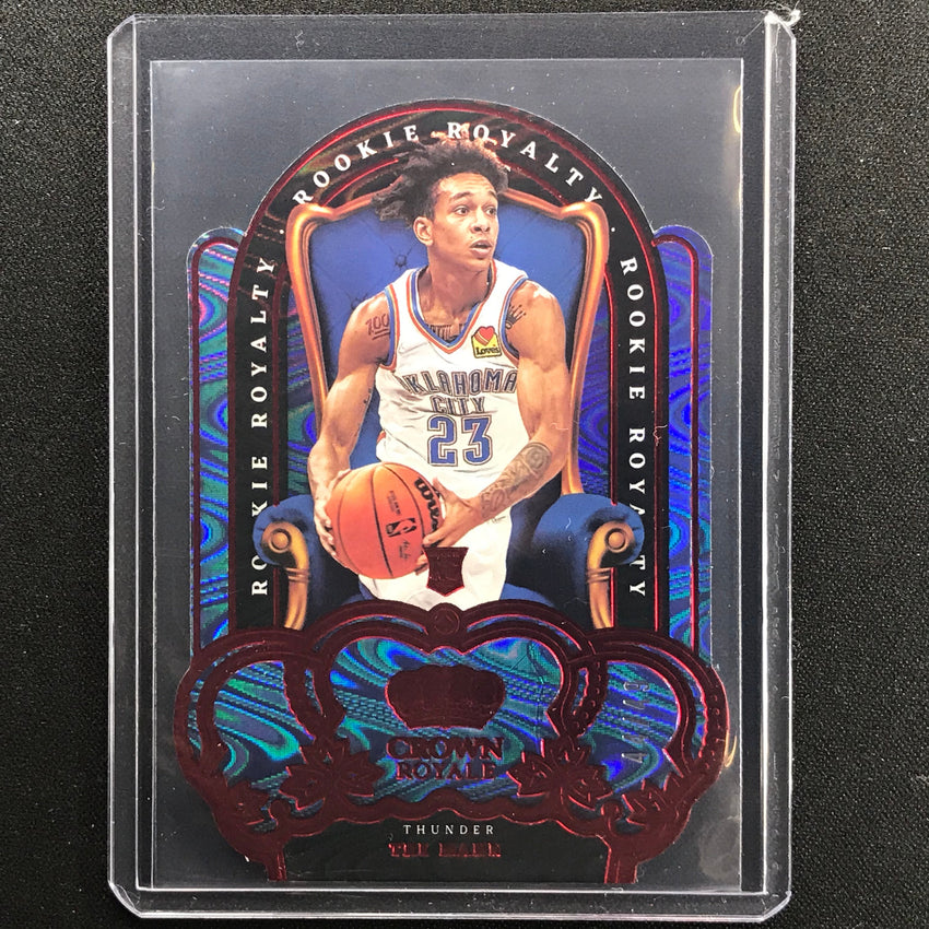 2021-22 Crown Royale Tre Mann Rookie Royalty Die-cut Red 44/49