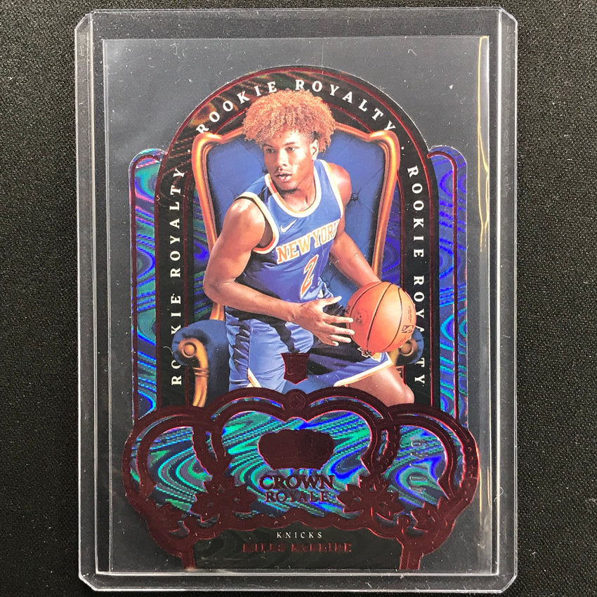 2021-22 Crown Royale Miles Mcbride Rookie Royalty Die-cut Red 40/49