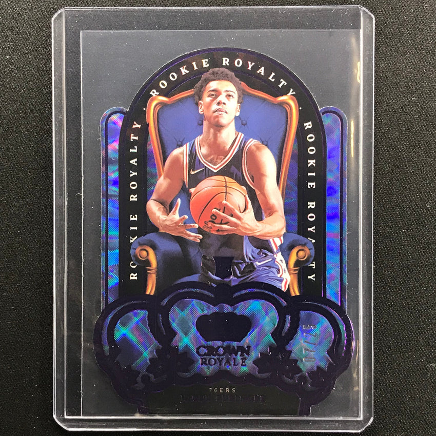 2021-22 Crown Royale Jaden Springer Rookie Royalty Die-cut Purple 7/25