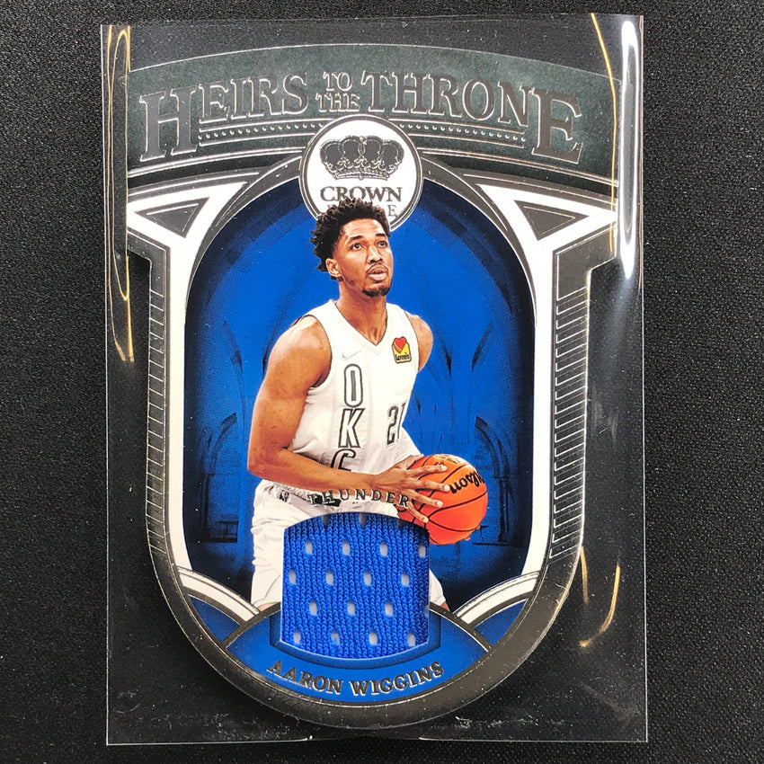 2021-22 Crown Royale Aaron Wiggins Heirs To The Throne Rookie Jersey No Awg C