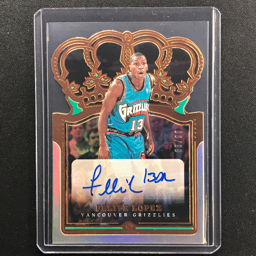2021-22 Crown Royale Felipe Lopez Crown Auto Die-cut 66/99
