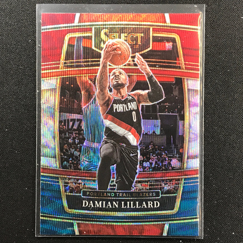 2021-22 Select DAMIAN LILLARD Concourse Tri-Color #3