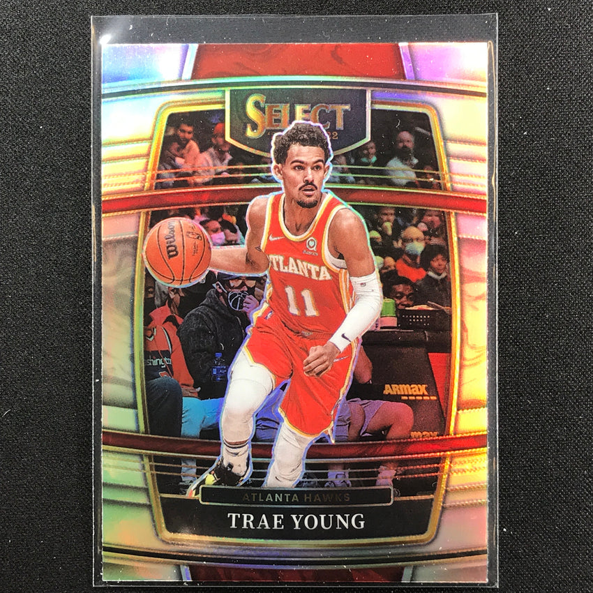 2021-22 Select TRAE YOUNG Concourse Silver Prizm #26