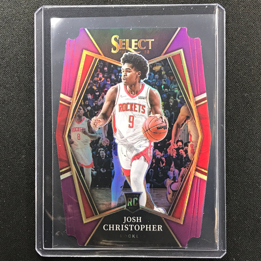 2021-22 Select Josh Christopher Premier Level Rookie Purple Die-cut 36/99