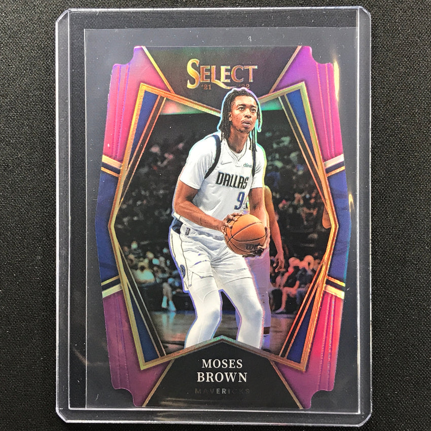 2021-22 Select Moses Brown Premier Level Purple Die-cut 64/99