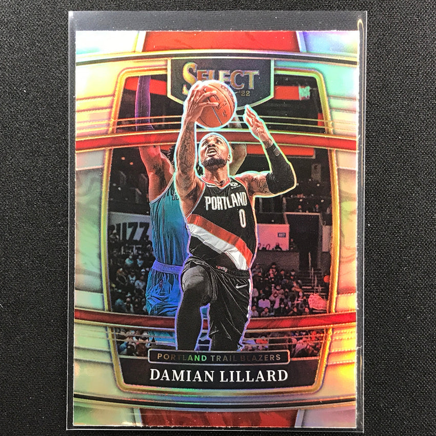2021-22 Select DAMIAN LILLARD Concourse Silver Prizm #3