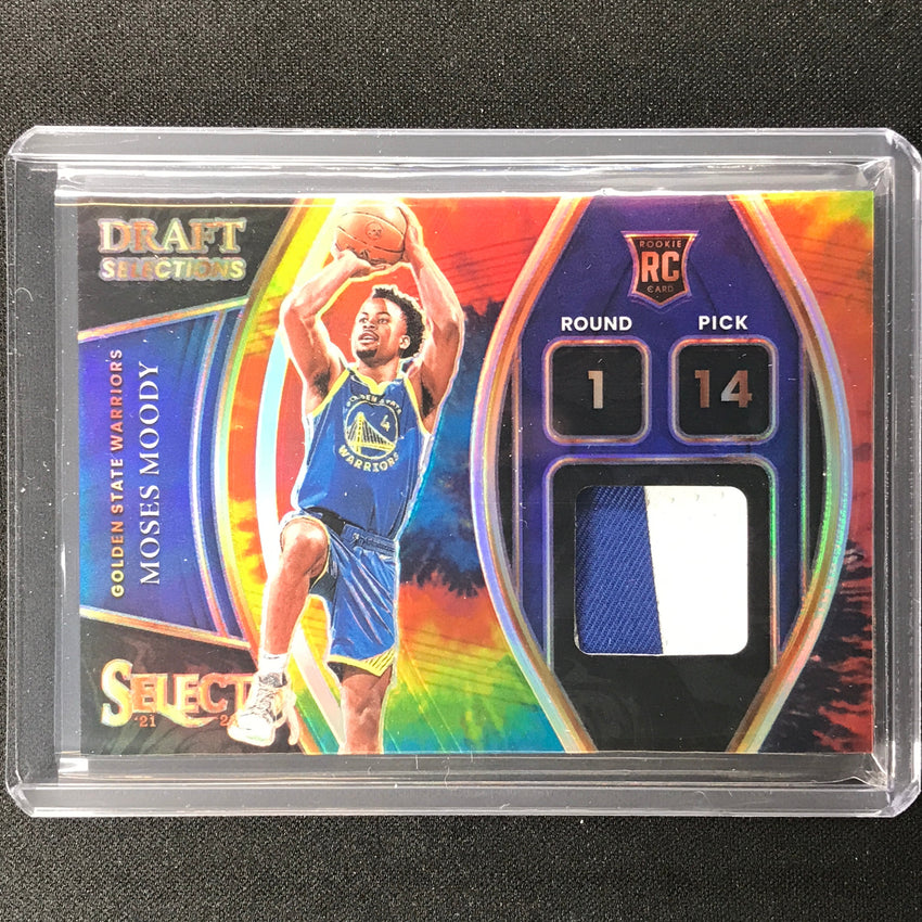 2021-22 Select Moses Moody Draft Selections Rookie Patch Tie-dye 19/25