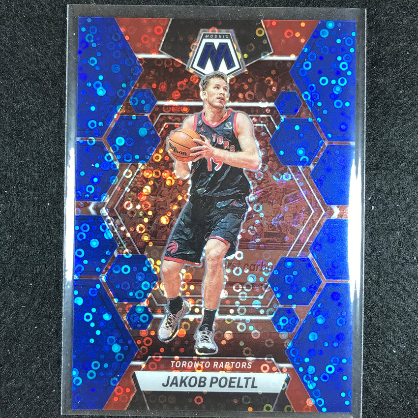 2022-23 Mosaic Jakob Poeltl Fast Break Blue Disco 69/85 No 114