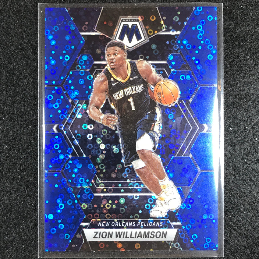 2022-23 Mosaic Zion Williamson Fast Break Blue Disco 21/85 No 120