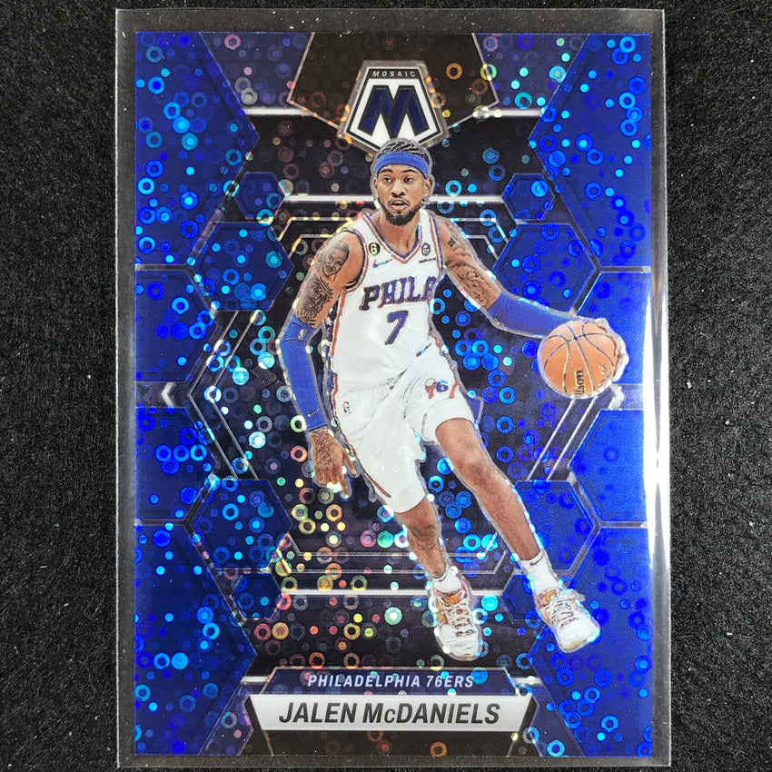 2022-23 Mosaic JALEN MCDANIELS Fast Break Blue Disco 44/85 #175