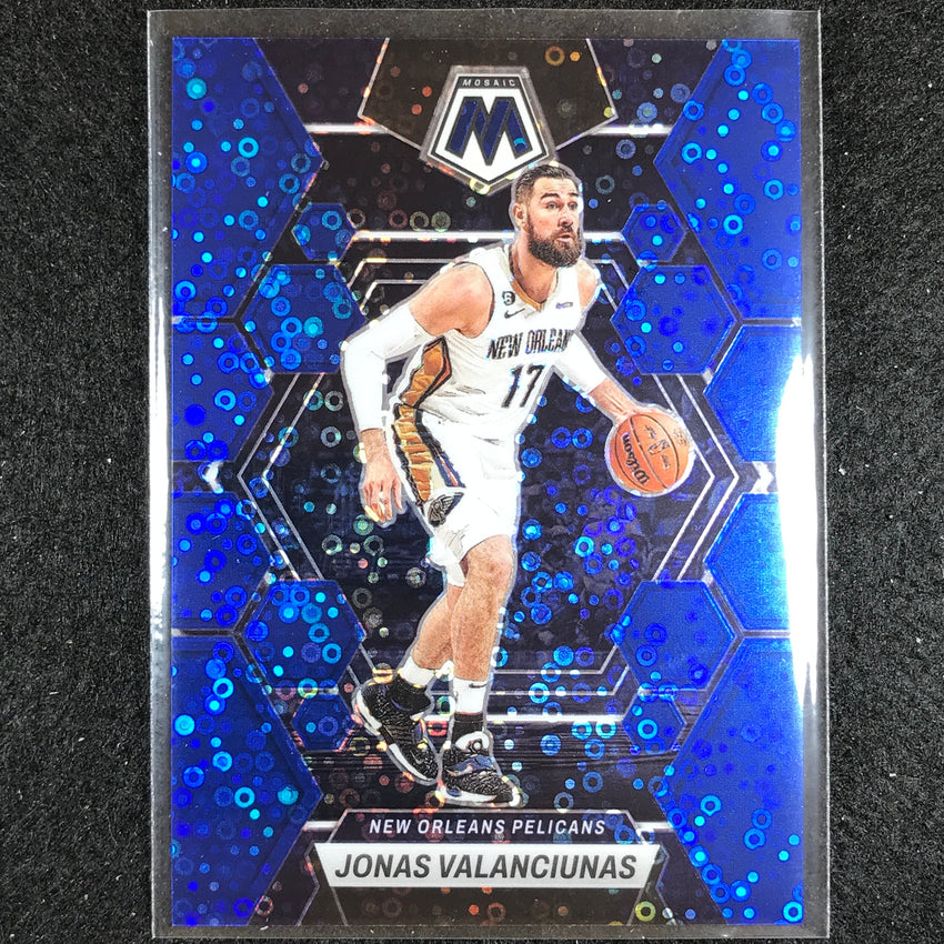 2022-23 Mosaic JONAS VALANCIUNAS Fast Break Blue Disco 59/85 #182