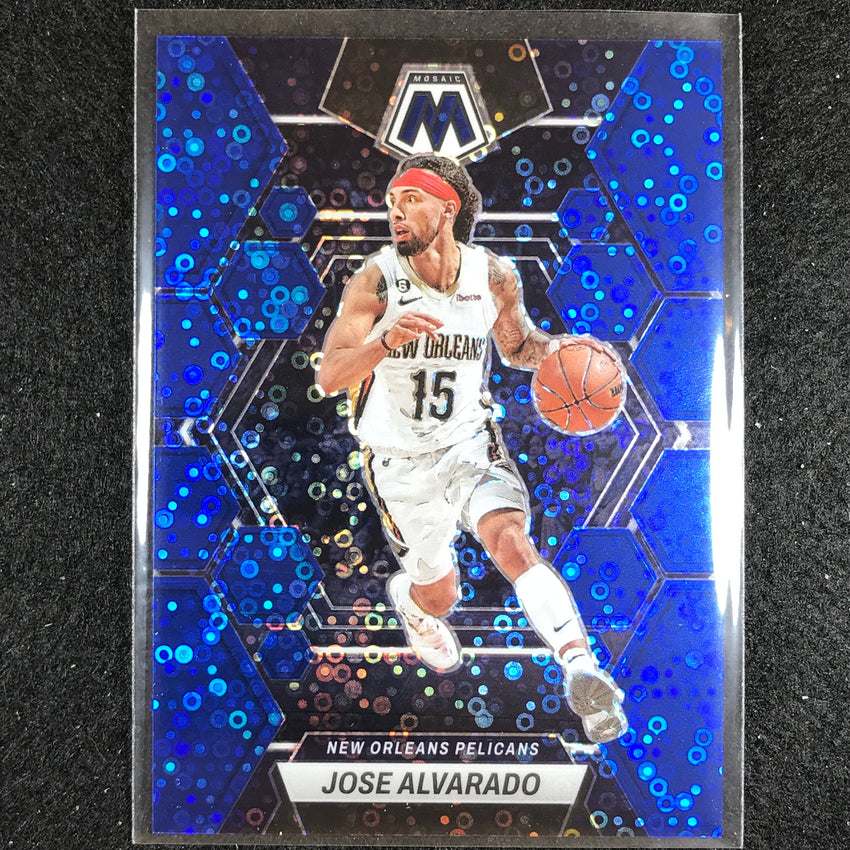 2022-23 Mosaic JOSE ALVARADO Fast Break Blue Disco 42/85 #185