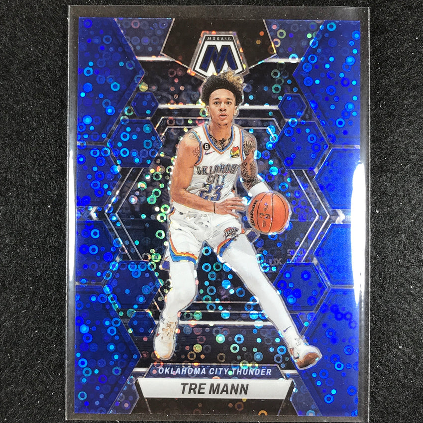 2022-23 Mosaic TRE MANN Fast Break Blue Disco 32/85 #186
