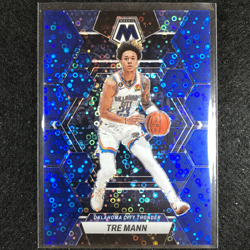 2022-23 Mosaic TRE MANN Fast Break Blue Disco 73/85 #186