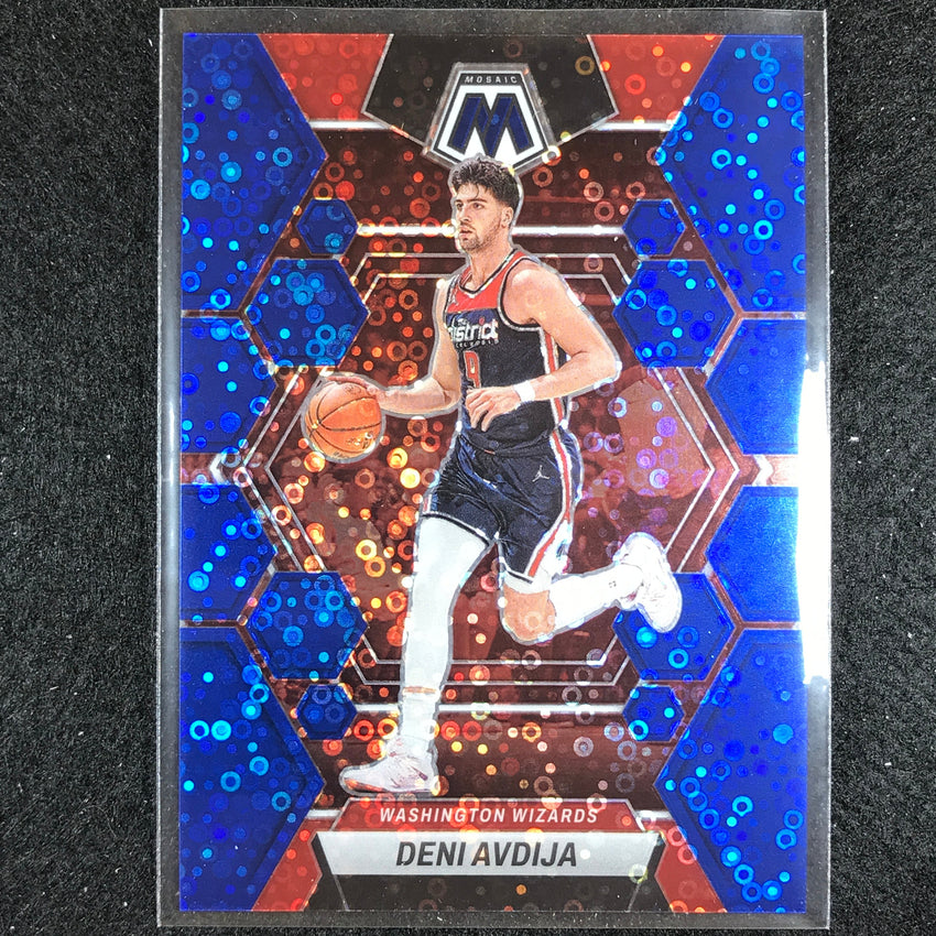 2022-23 Mosaic Deni Avdija Fast Break Blue Disco 49/85 No 195