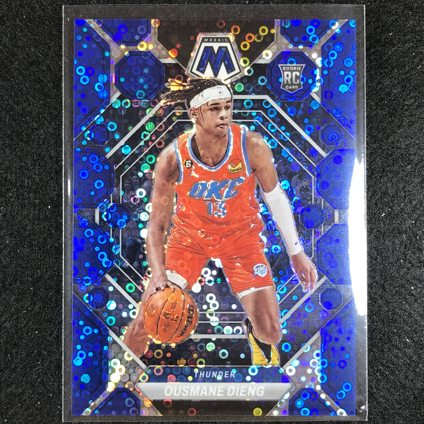 2022-23 Mosaic OUSMANE DIENG Rookie Fast Break Blue Disco 57/85 #206