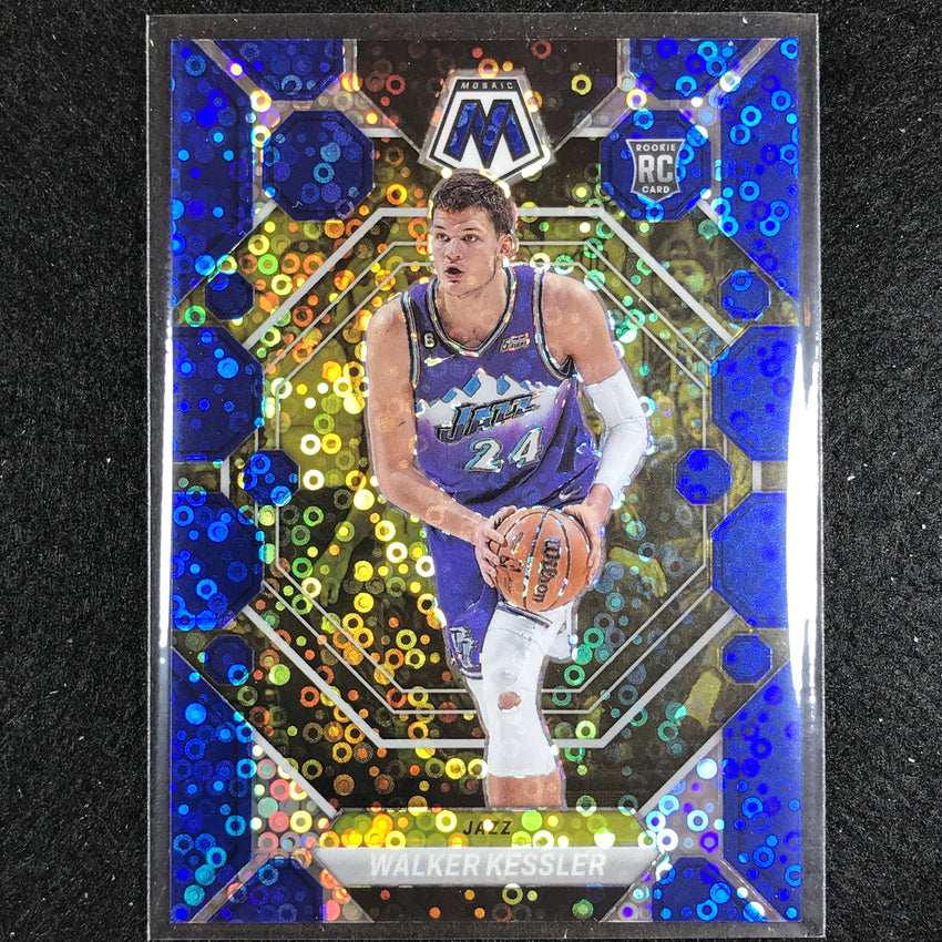 2022-23 Mosaic WALKER KESSLER Rookie Fast Break Blue Disco 23/85 #212
