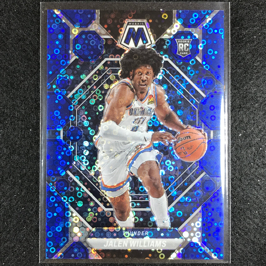 2022-23 Mosaic Jalen Williams Rookie Fast Break Blue Disco 26/85 No 217